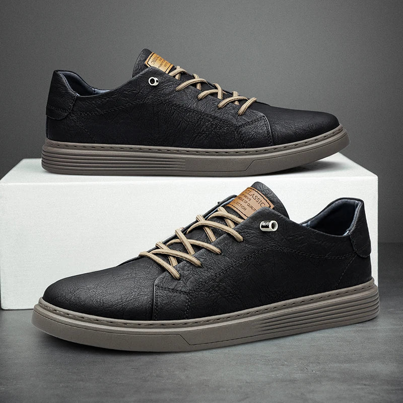 Zapatillas Oxford de cuero