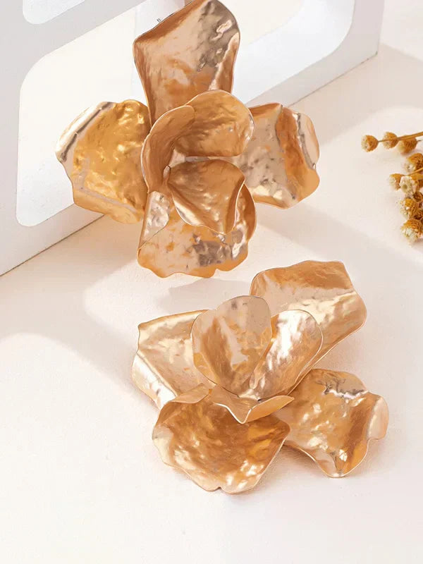 Pendientes Brillantes con Forma de Flor