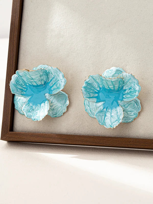 Pendientes Geométricos con Forma de Flor
