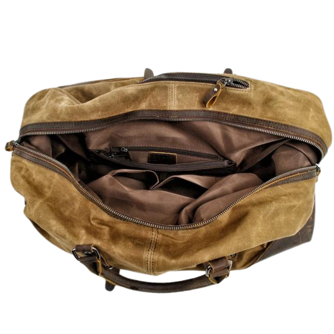 Bolso de Viaje Kingsley en Lona y Cuero