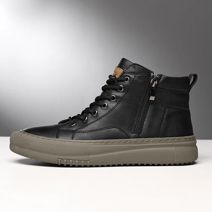 Miguel | Zapatillas altas de cuero sintético