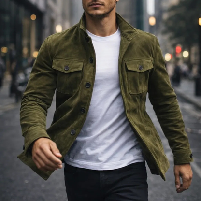 Lorenzo™ | Chaqueta de Ante Clásica