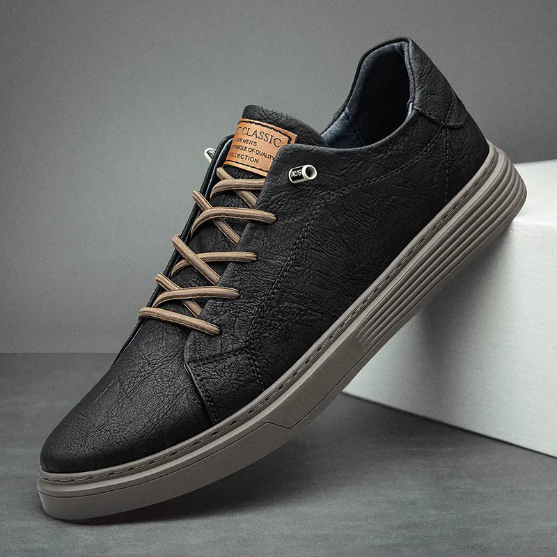 Zapatillas Oxford de cuero