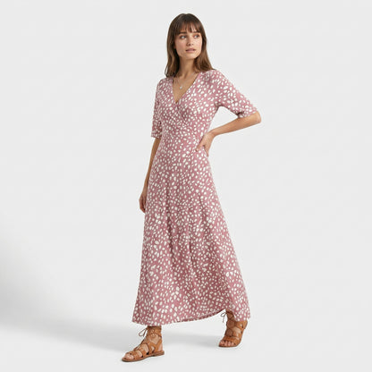 COLETTE | ELEGANTE VESTIDO MIDI DE LUNARES QUE FAVORECE LA FIGURA